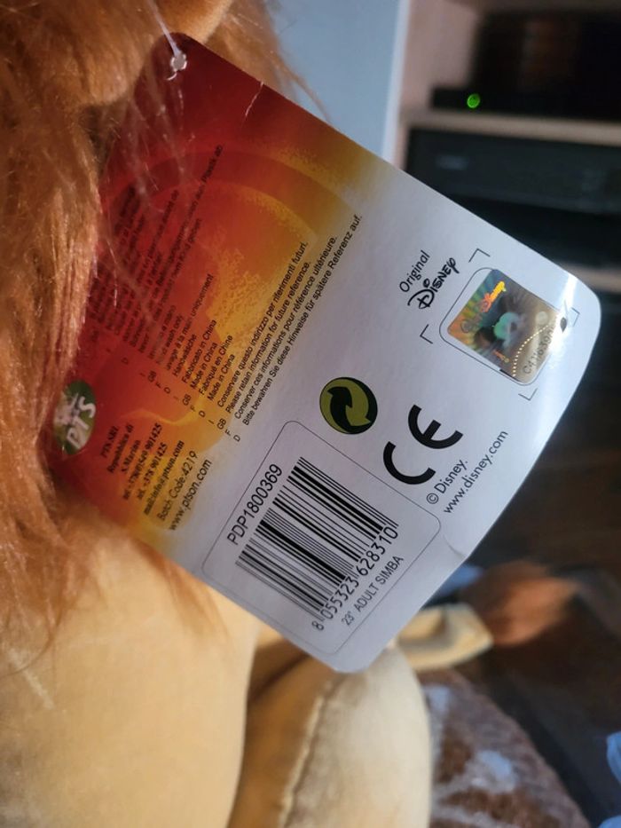 Grande peluche roi lion Disney - photo numéro 6