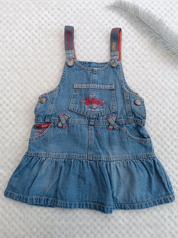 🔸Robe jean type Salopette Lee Cooper - 24 mois🔸