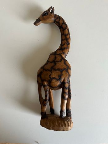 Girafe en bois 32 cm