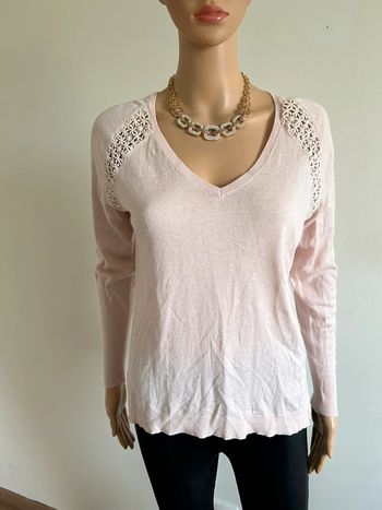 Pull rose à manches longues Teddy Smith taille XS état satisfaisant (bouloches)