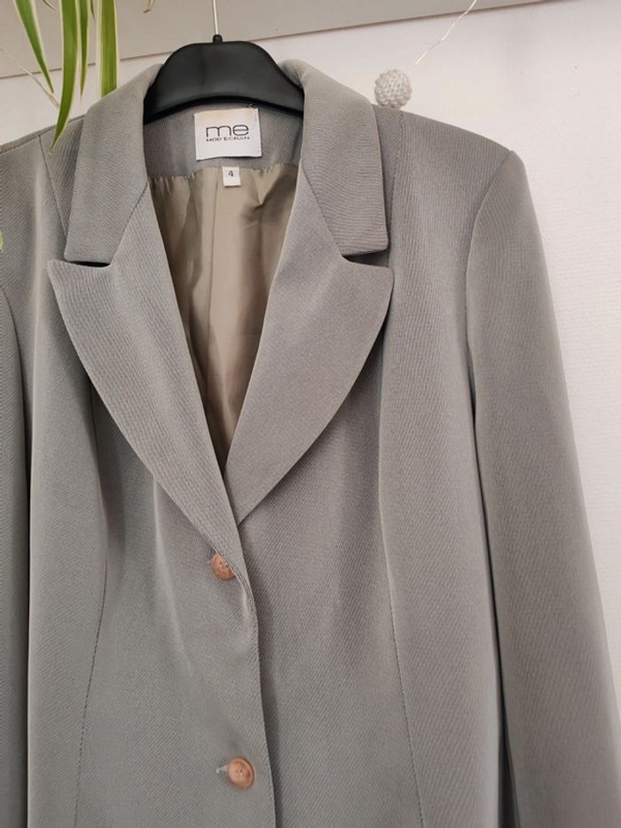 Veste vintage verte olive pastel - photo numéro 2