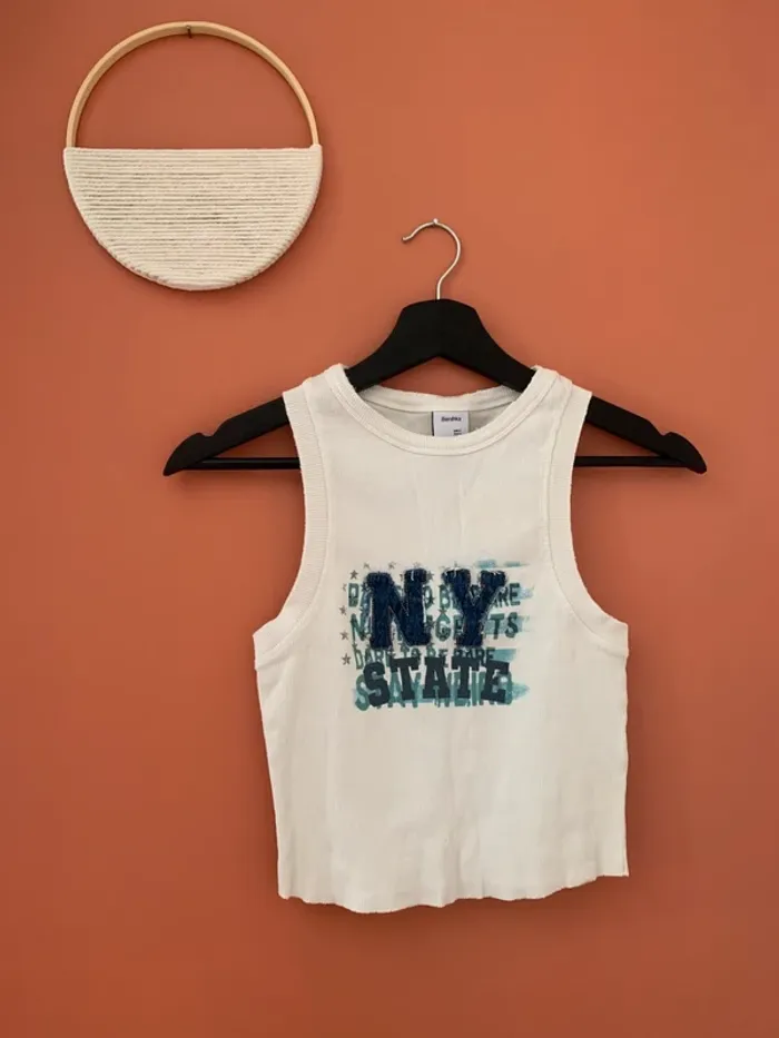 Débardeur court NY Bershka – Taille S