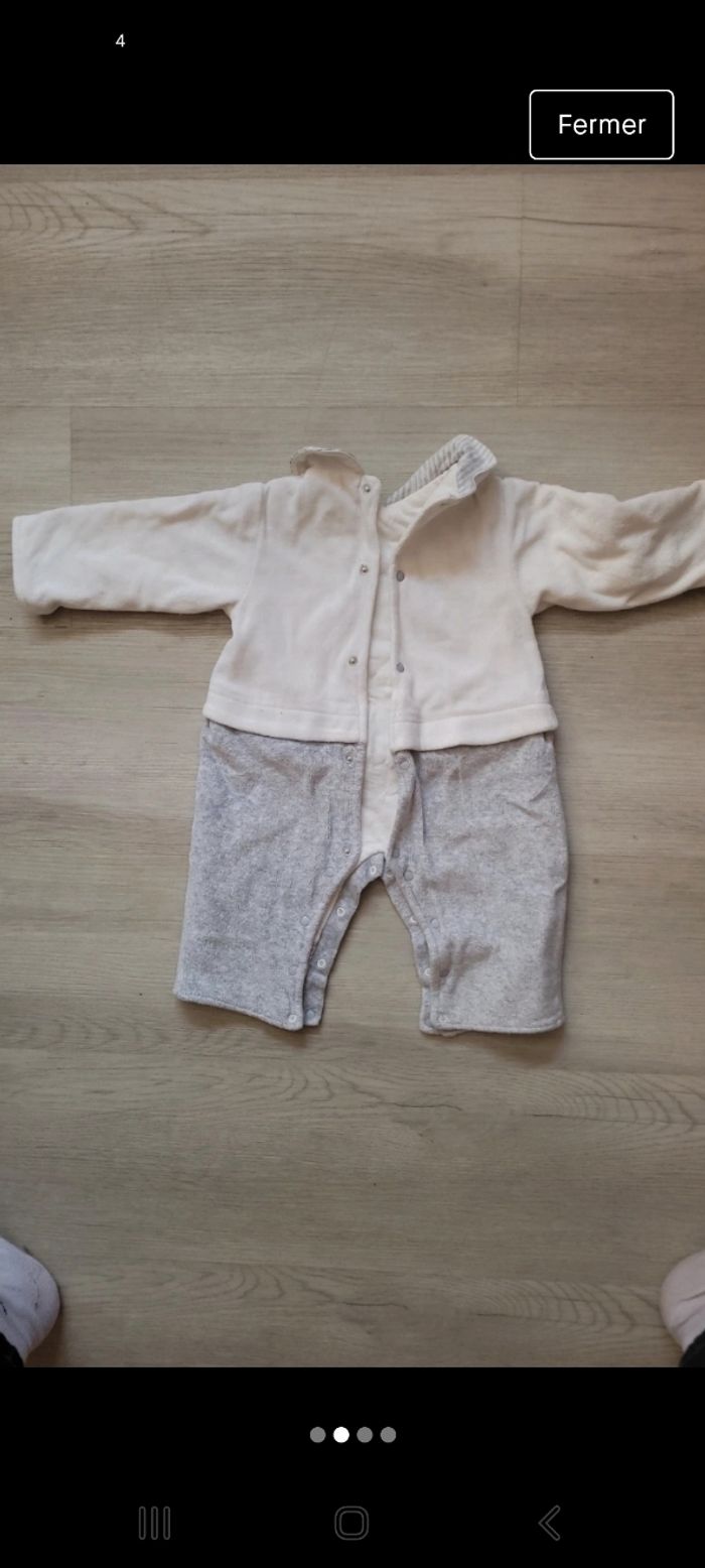 Pyjama/ensemble 1 mois garçon - photo numéro 2
