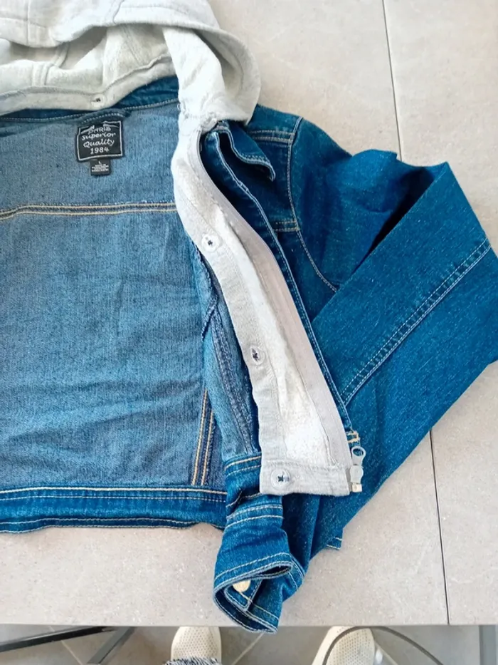 Semi Veste en jeans taille L - photo numéro 9
