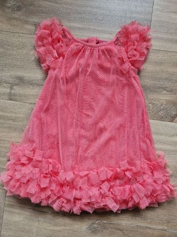 Robe de cérémonie couleur corail 2 ans