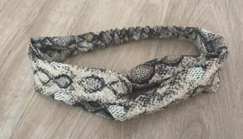 Bandeau cheveux imprimer serpent python hairband  Neuf