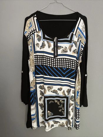 Haut Tunique papillons Made In Italy TU M/L