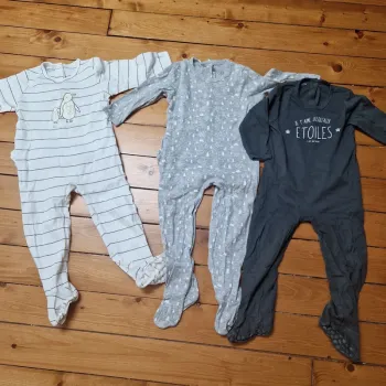 Lot de 3 pyjamas en coton Kiabi - 2 ans