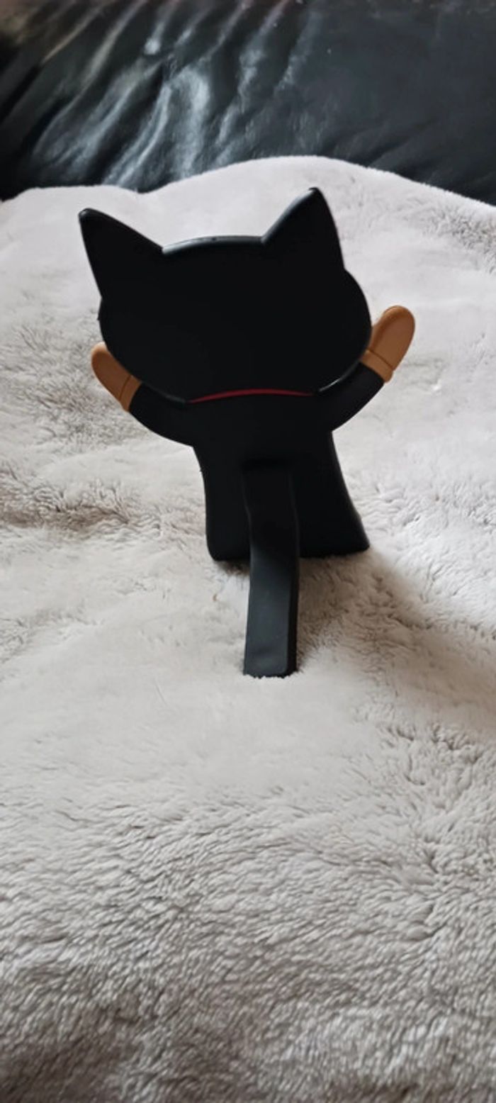 Porte téléphone chat noir - photo numéro 2