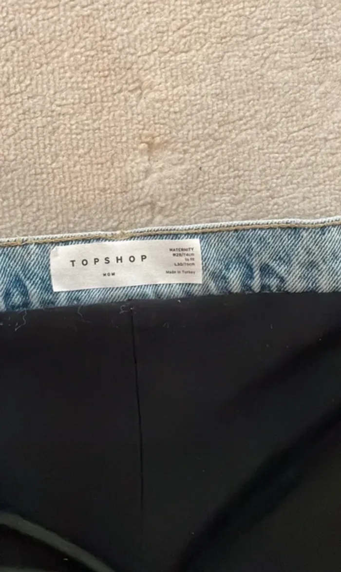 Jean pantalon de grossesse topshop mom maternity - photo numéro 3