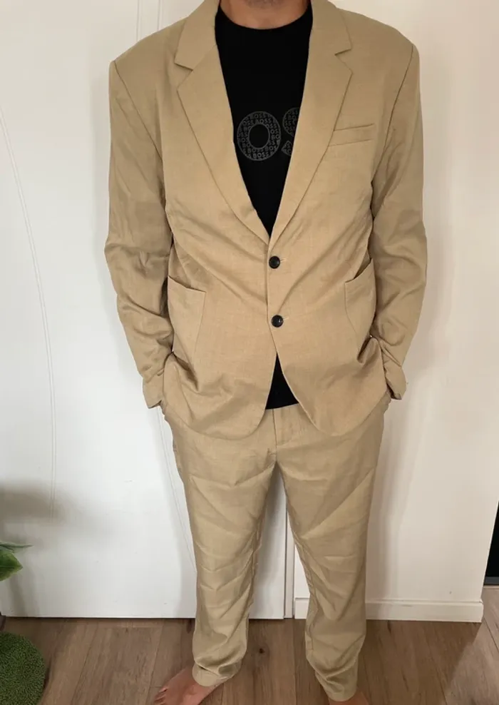 Ensemble costume beige XL - photo numéro 2