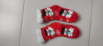 Chaussette fourree antidérapante Noel