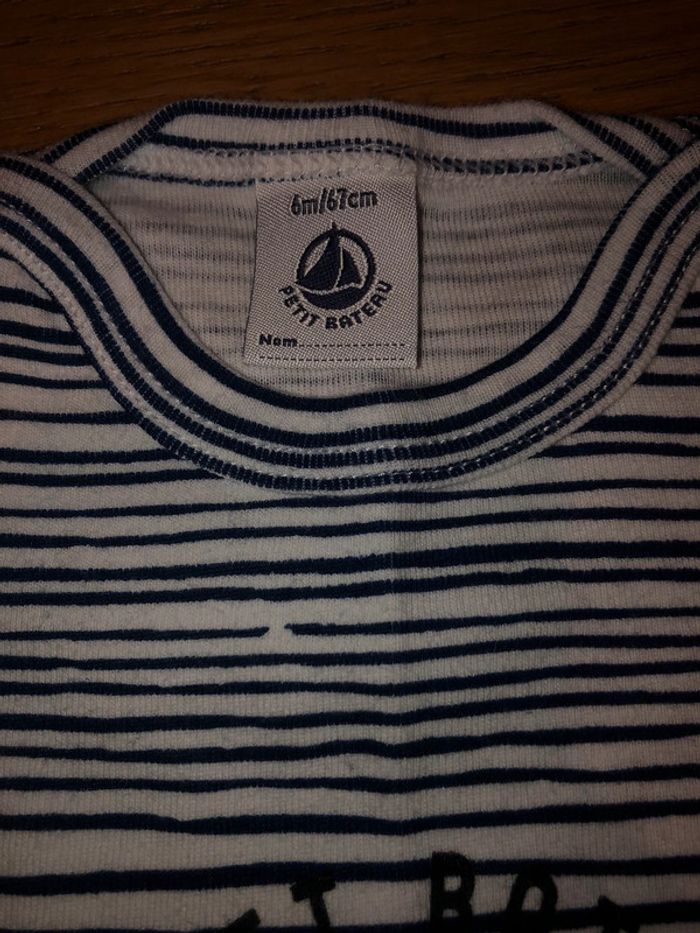 Lot 2 t-shirt 6 mois petit bateau - photo numéro 2