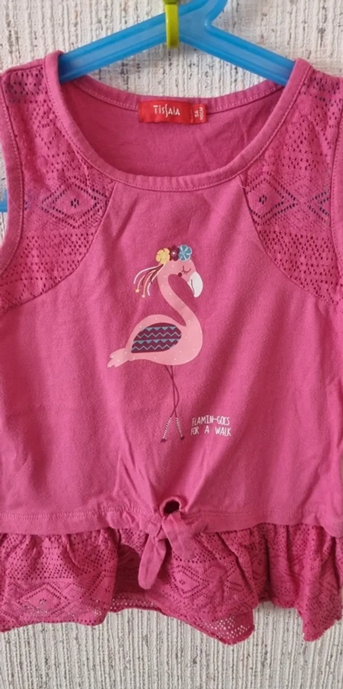 Tunique rose taille 5 ans tissaia - photo numéro 3