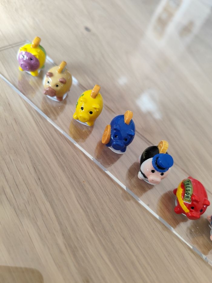 Lot de 10 figurines en céramique " les tirelires cochons" - photo numéro 2