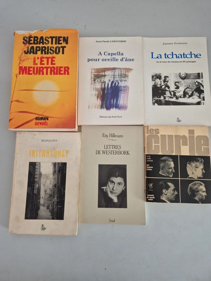 Lot 6 livres pour 1 euro seulement