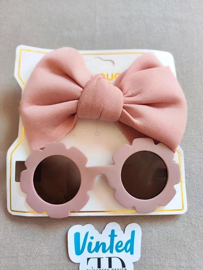 Ensemble lunettes et bandeau bébé enfant - photo numéro 2