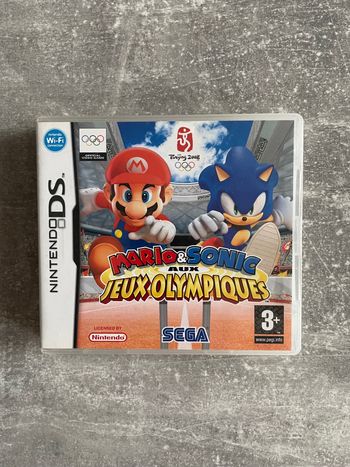 Jeu pour Nintendo DS, Mario et sonic aux jeux olympiques, en français.