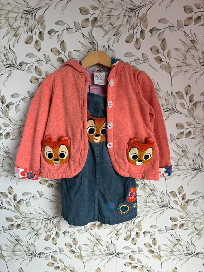 Ensemble robe et veste bambi Disney