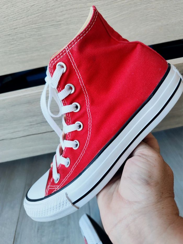 Converse montantes rouge - photo numéro 7