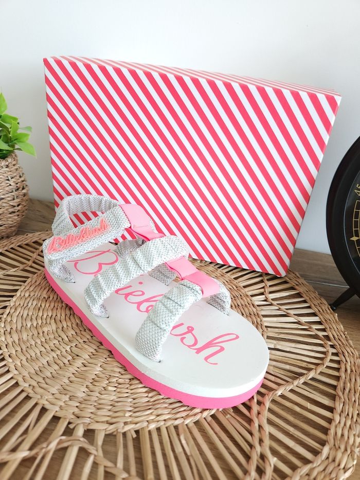 Sandales à bride arrière Argentée/Rose fushia Billieblush Pointure 35 - photo numéro 2