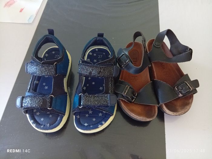 Lot 2 paires de sandales fille 27 - photo numéro 5