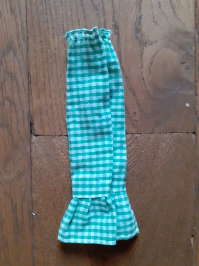 🎀 Robe vichy vert poupee mannequin vintage