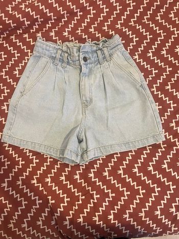 Short en jeans taille haute 