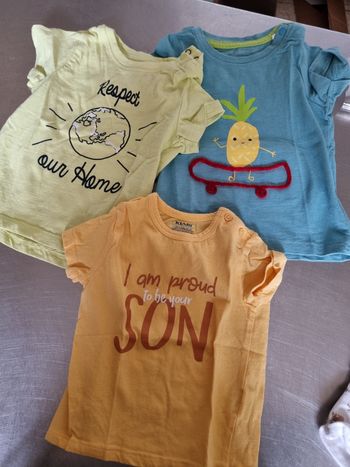 3 t-shirt manche courte