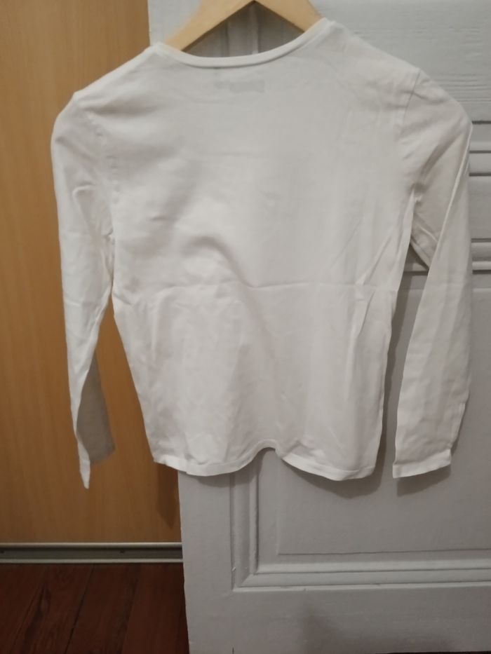 Tee-shirt IKKS blanc et noir - photo numéro 2
