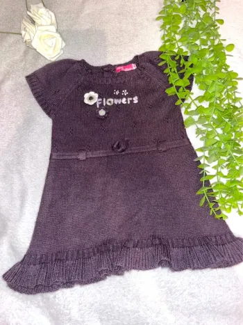 Très belle robe à courte manche bébé fille