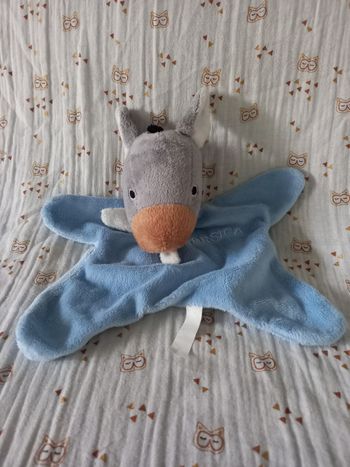 Doudou âne bleu Corsica