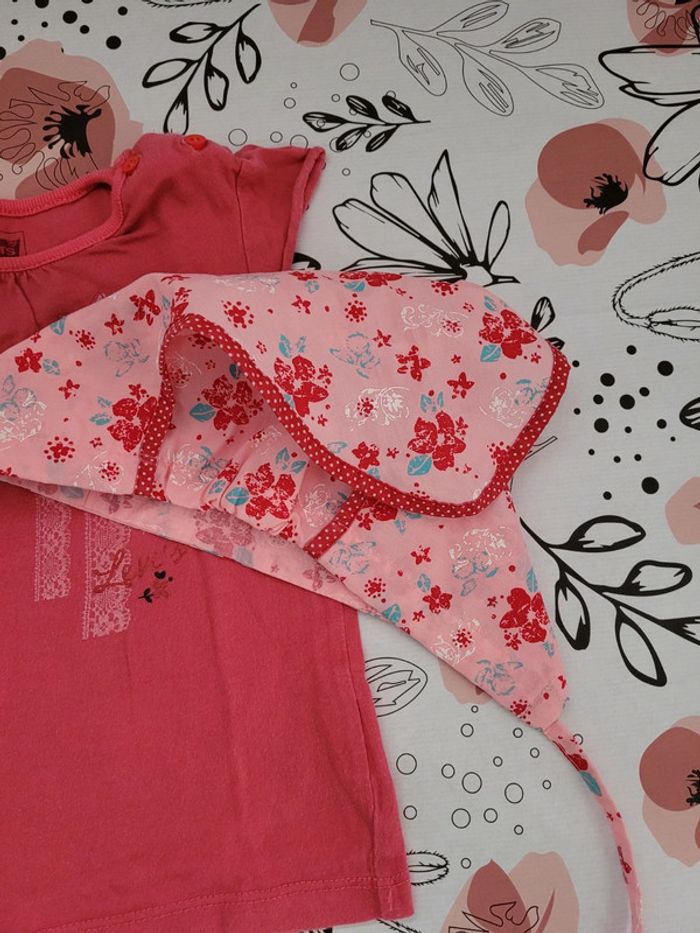 Tee shirt fille Levi's avec pantalon du pareil au même - photo numéro 3