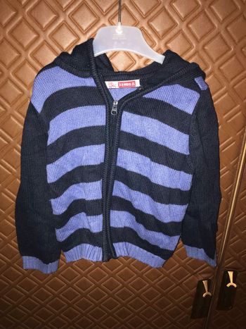 Gilet zipé a capuche DPAM 23 mois - 2 ans