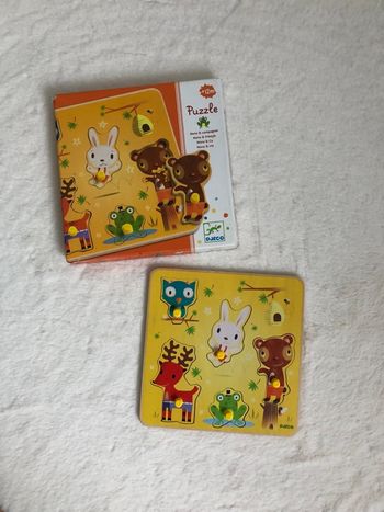 Puzzle bois « surprises » animaux forêt - Djeco