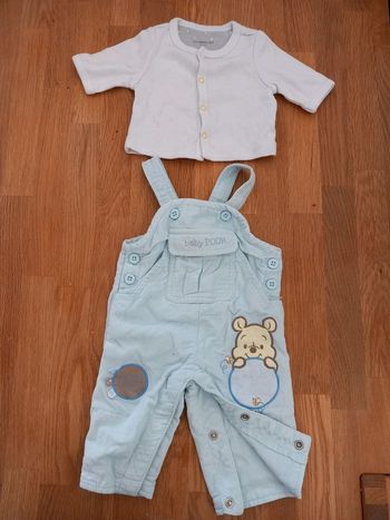 Salopette naissance avec gilet