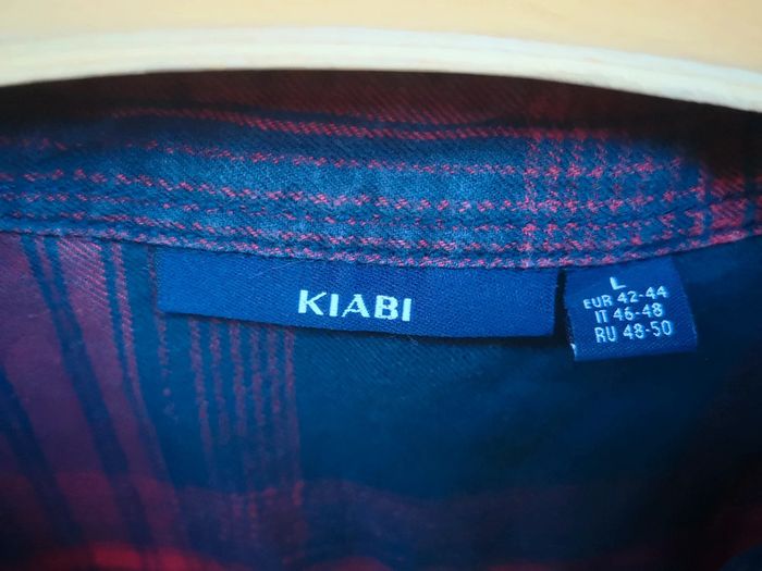 Chemise femmz à carreaux rouge et bleu Kiabi - photo numéro 3