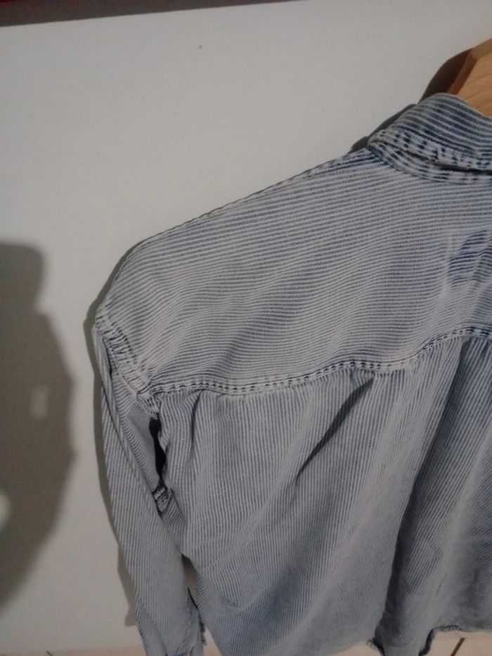 Chemise homme m rayures fines aspect vieilli c69 - photo numéro 6