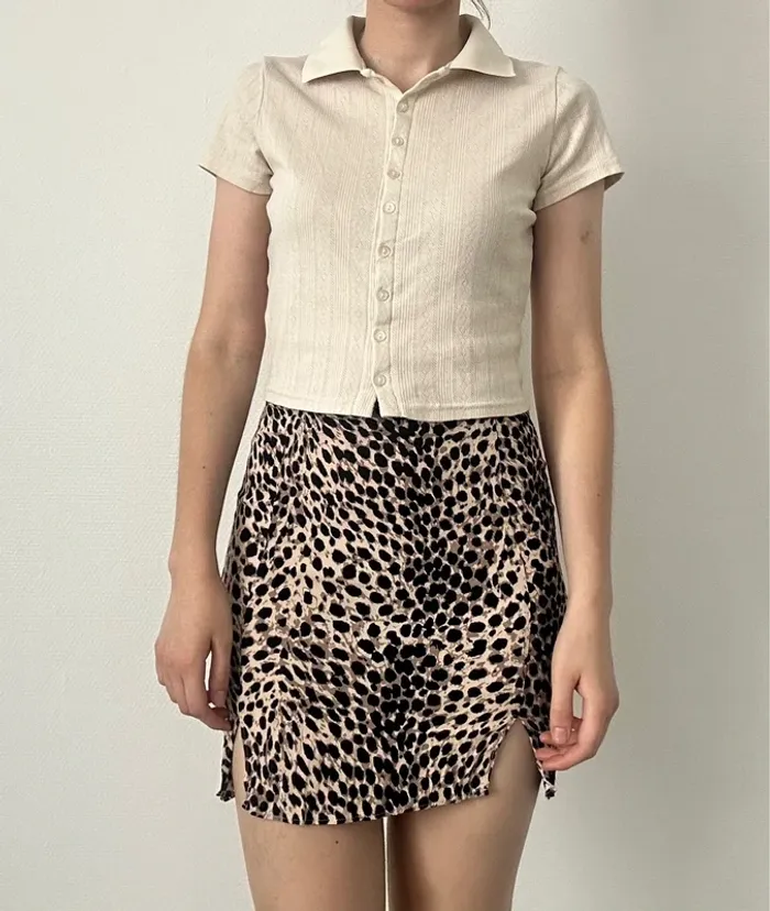 Haut t-shirt beige - photo numéro 4