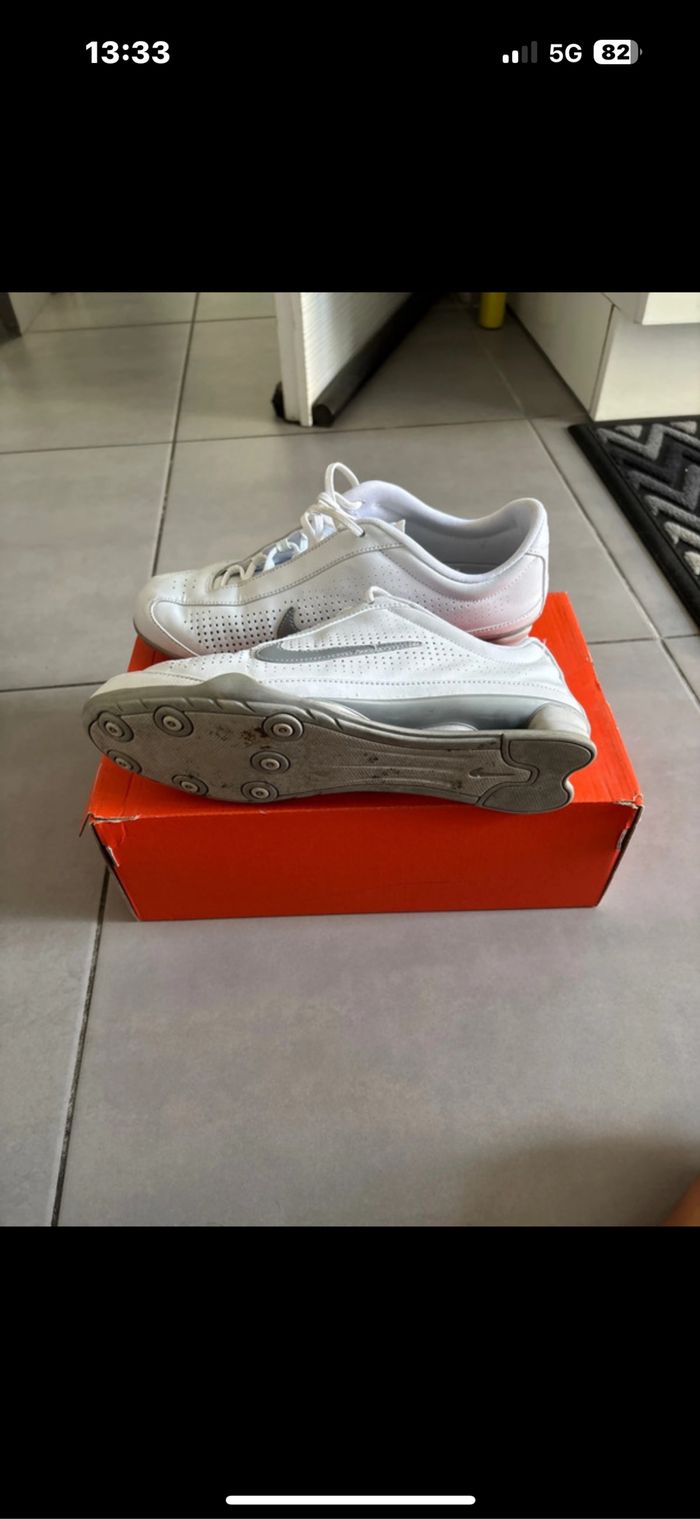 Baskets Nike shox blanche - photo numéro 5