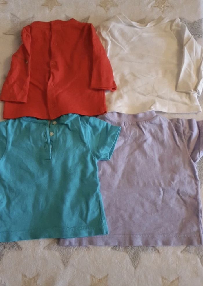 Lot tee shirt manche courte et longue bébé - photo numéro 3
