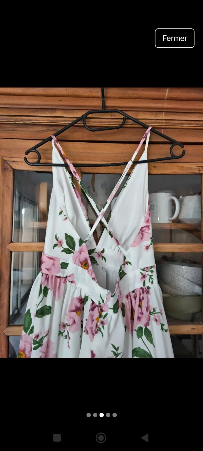 Robe longue fleurie - XS - photo numéro 3