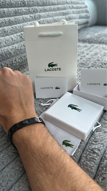 Bracelet Lacoste noir 