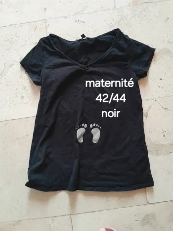 Tee shirt maternité noir 42/44
