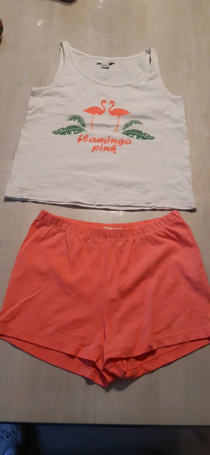 Pyjama flamant rose fille