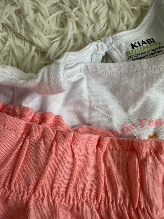 Ensemble short t-shirt Kiabi taille 9 mois - photo numéro 4