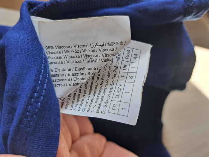 T-shirt bleu à chainettes Camaieu - photo numéro 4