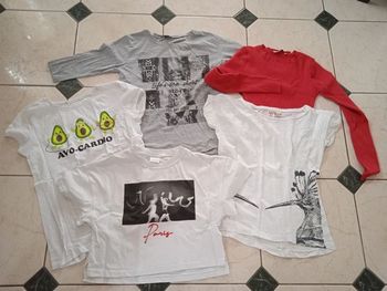 Lot de 5 tee-shirts fille - 11/12 ans