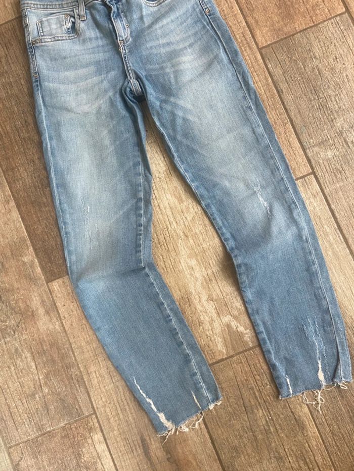 Jean Zara velu clair taille haute Zara z1975 - photo numéro 2