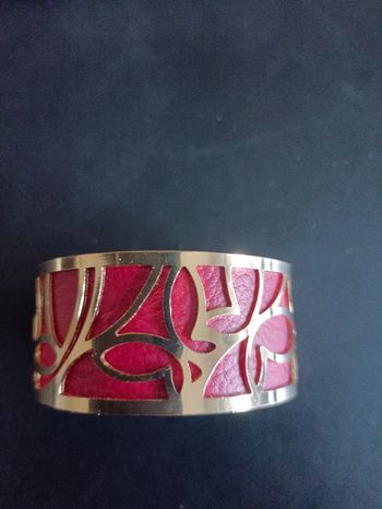Bracelet jonc cuir interchangeable